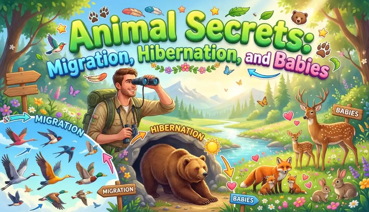 Animal Secrets: Migration, Hibernation, and Babies
