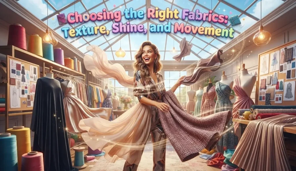 Choosing the Right Fabrics: Texture, Shine, and Movement