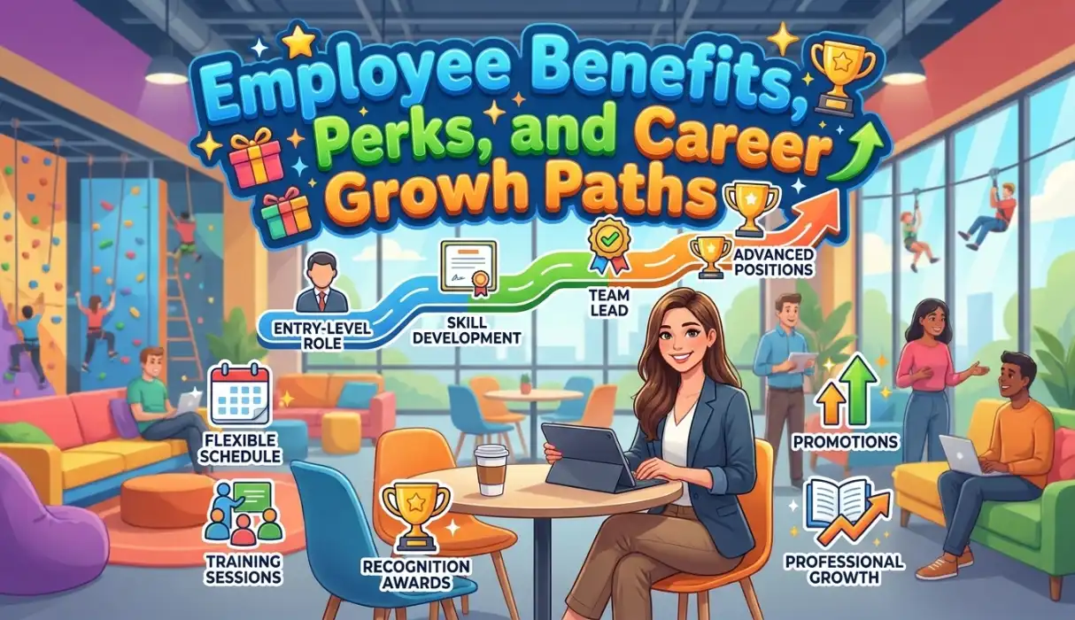 Employee Benefits, Perks, and Career Growth Paths