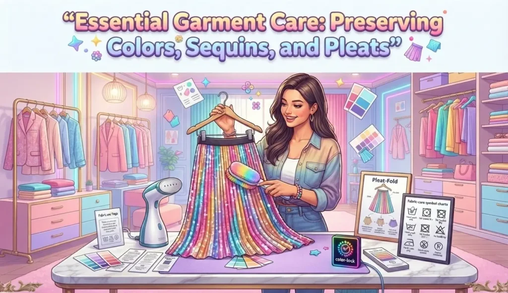 Essential Garment Care: Preserving Colors, Sequins, and Pleats