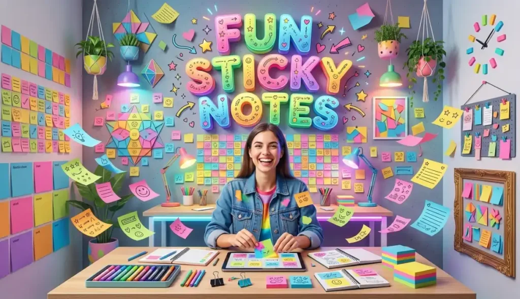 fun sticky notes