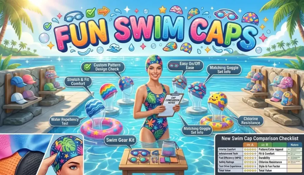 fun swim caps