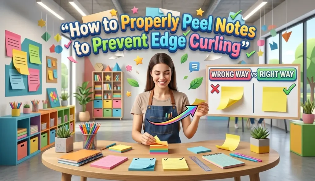 How to Properly Peel Notes to Prevent Edge Curling