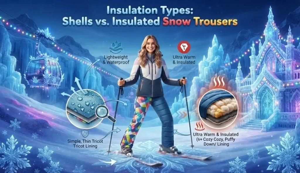Insulation Types: Shells vs. Insulated Snow Trousers