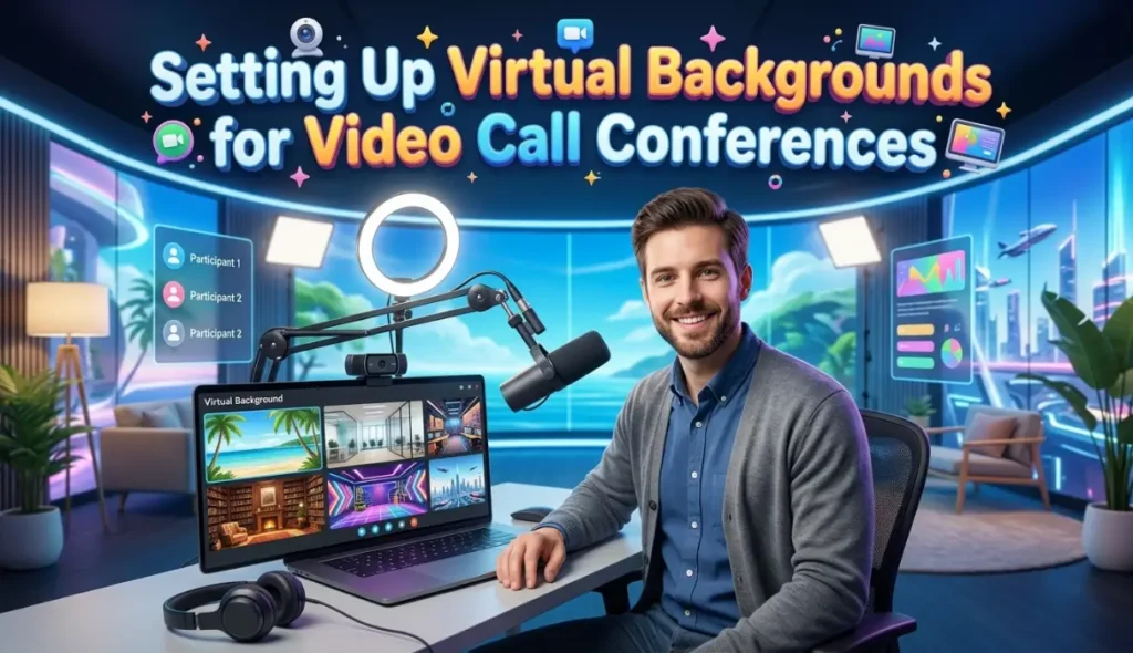 Setting Up Virtual Backgrounds for Video Call Conferences