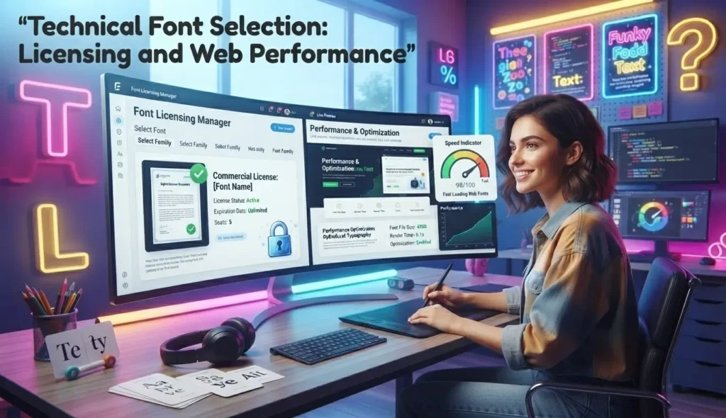Technical Font Selection: Licensing and Web Performance