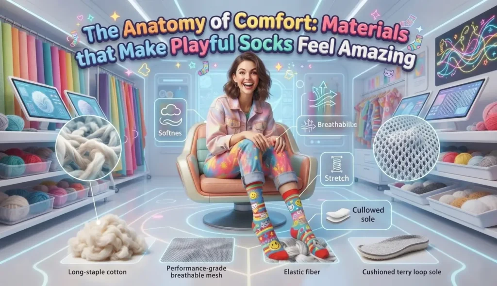 The Anatomy of Comfort: Materials that Make Playful Socks Feel Amazing