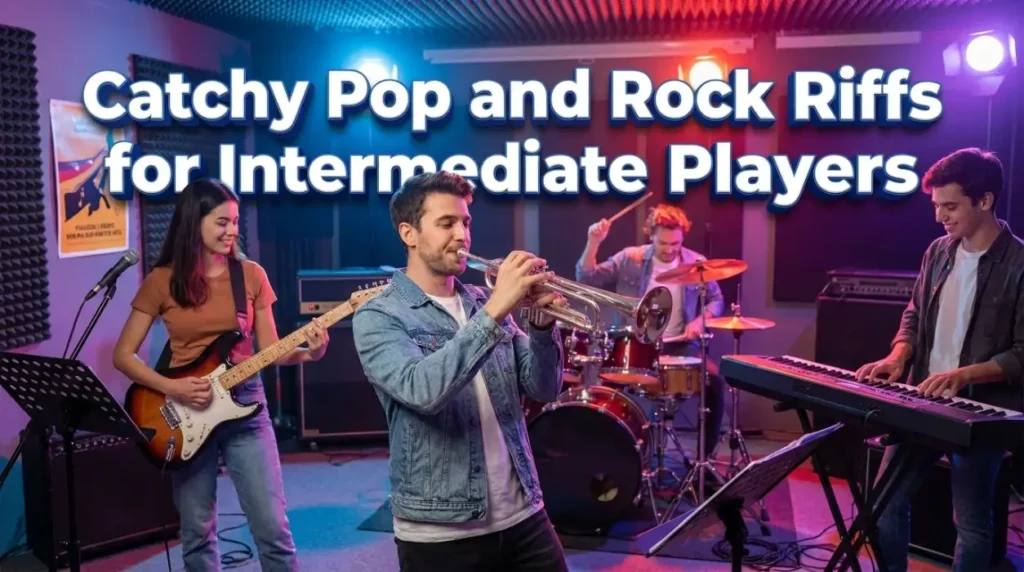 Catchy Pop and Rock Riffs for Intermediate Players