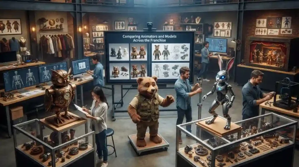 Comparing Animators and Models Across the Franchise