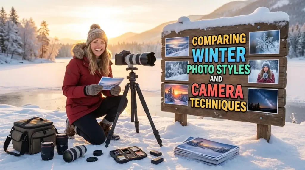 Comparing Winter Photo Styles and Camera Techniques
