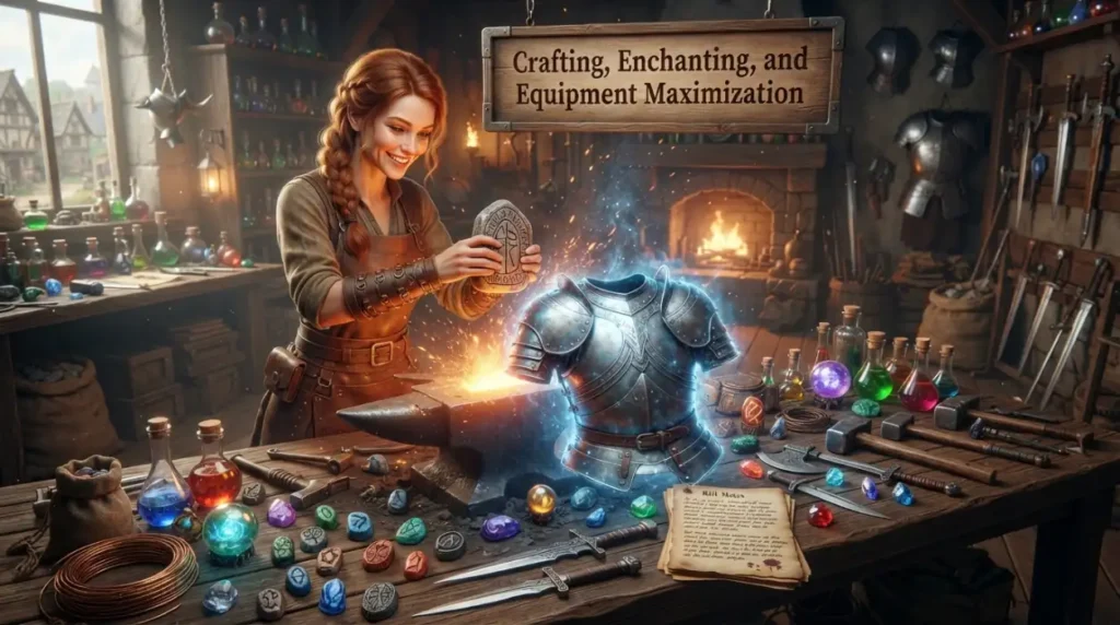Crafting, Enchanting, and Equipment Maximization