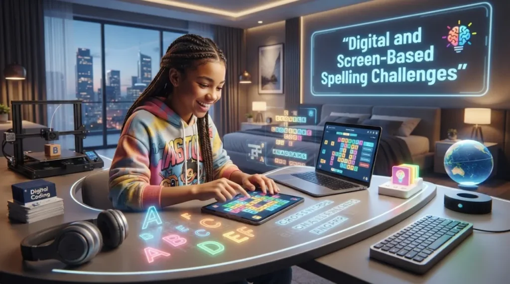 Digital and Screen-Based Spelling Challenges