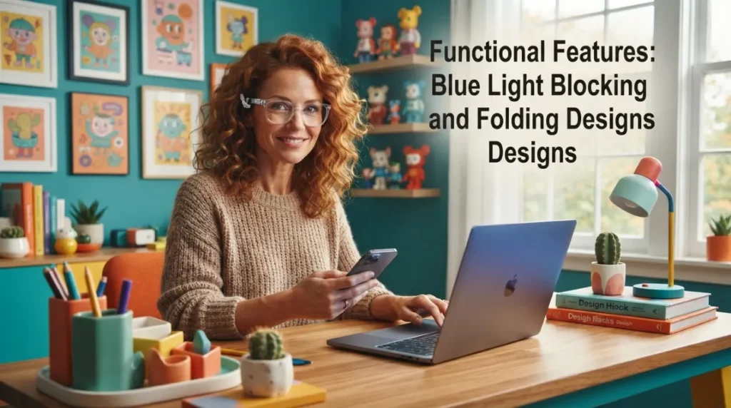 Functional Features: Blue Light Blocking and Folding Designs