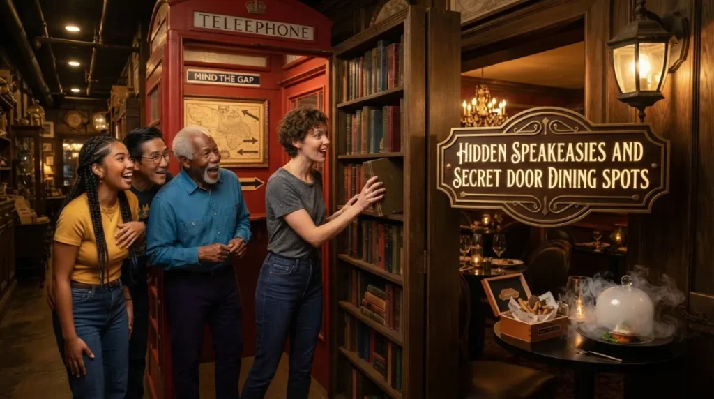 Hidden Speakeasies and Secret Door Dining Spots