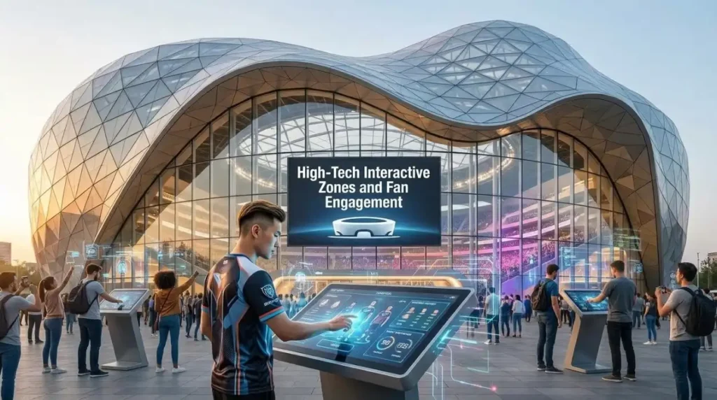 High-Tech Interactive Zones and Fan Engagement