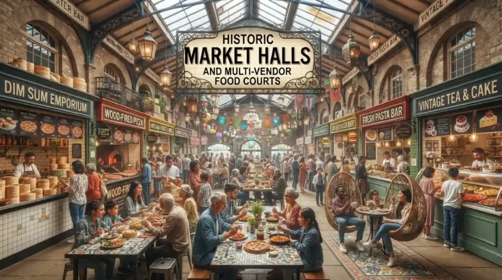 Historic Market Halls and Multi-Vendor Food Courts