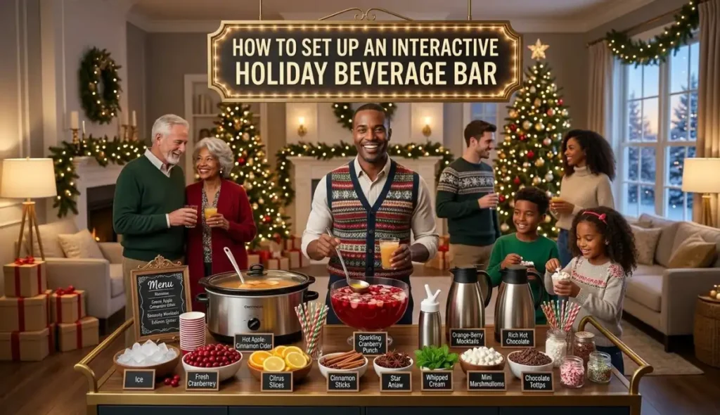 How to Set Up an Interactive Holiday Beverage Bar