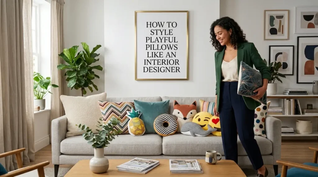 How to Style Playful Pillows Like an Interior Designer