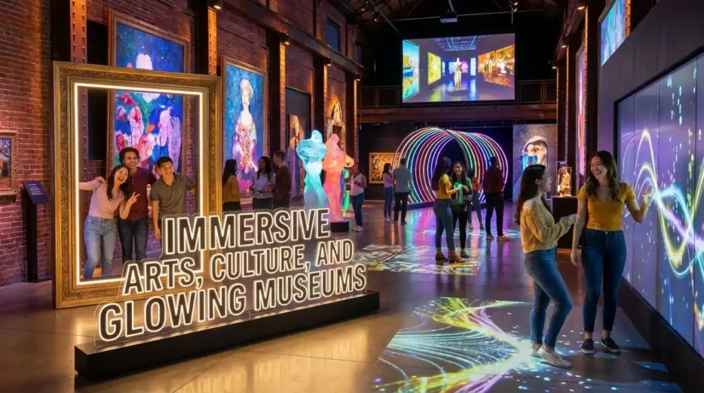 Immersive Arts, Culture, and Glowing Museums