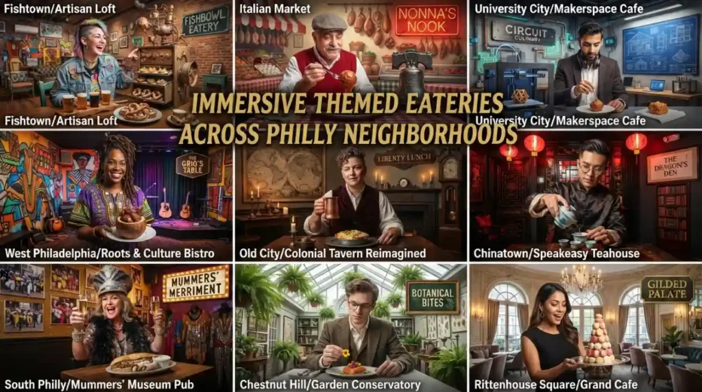 Immersive Themed Eateries Across Philly Neighborhoods