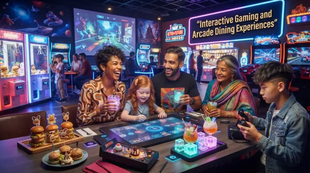 Interactive Gaming and Arcade Dining Experiences