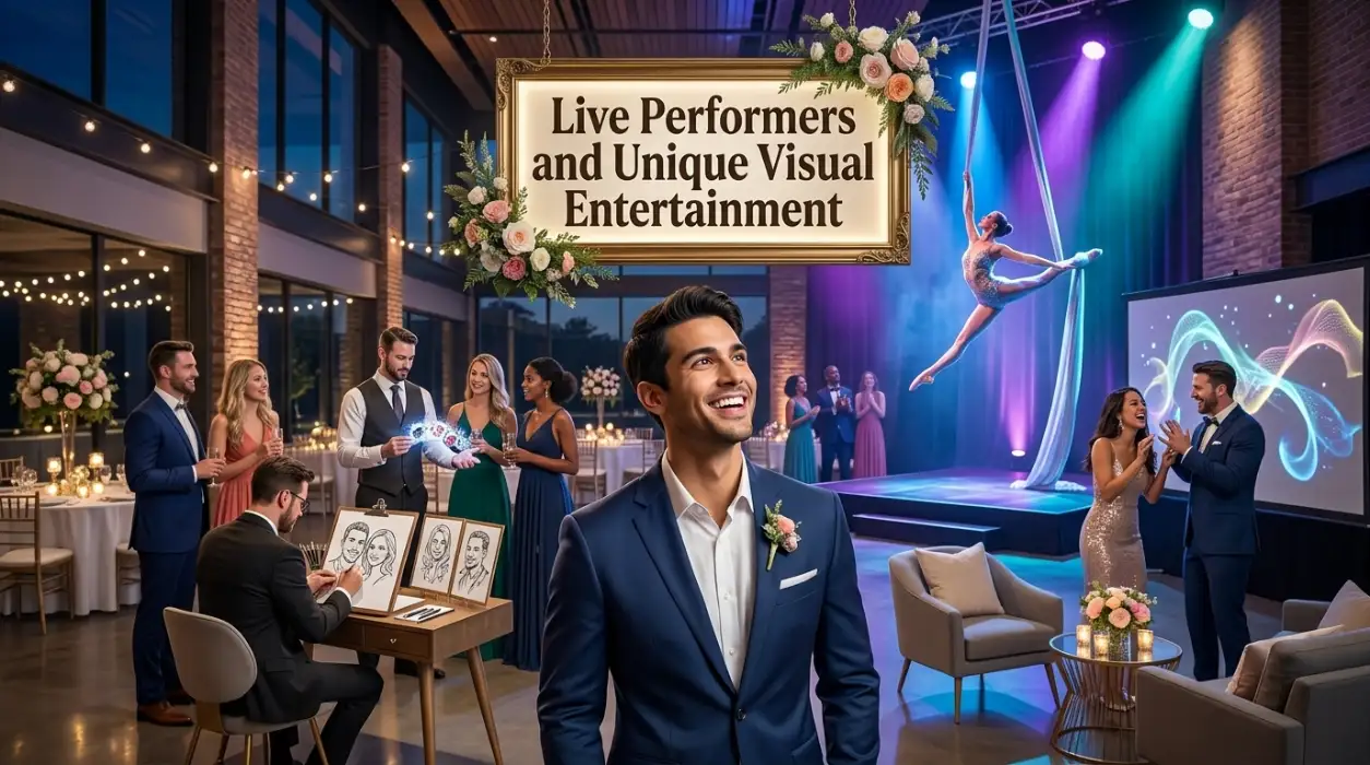 Live Performers and Unique Visual Entertainment