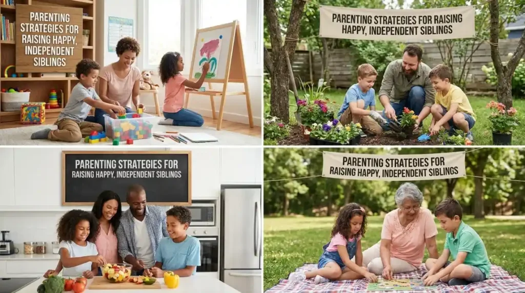 Parenting Strategies for Raising Happy, Independent Siblings