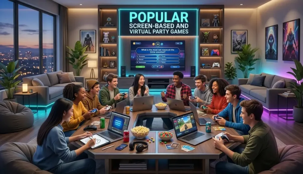 Popular Screen-Based and Virtual Party Games