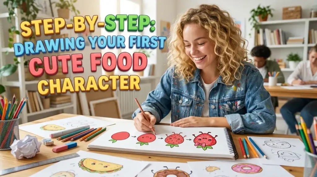 Step-by-Step: Drawing Your First Cute Food Character