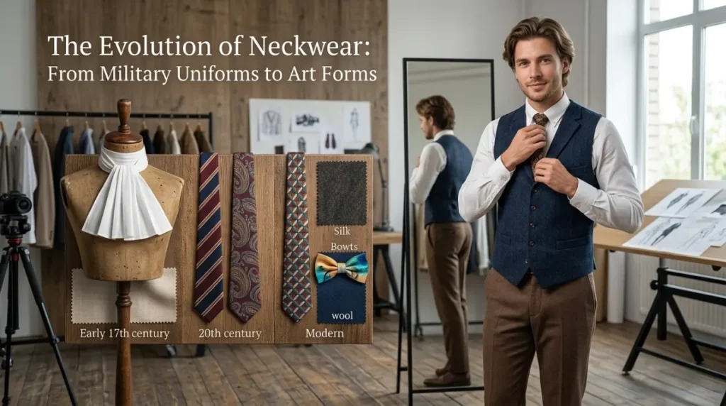 The Evolution of Neckwear: From Military Uniforms to Art Forms