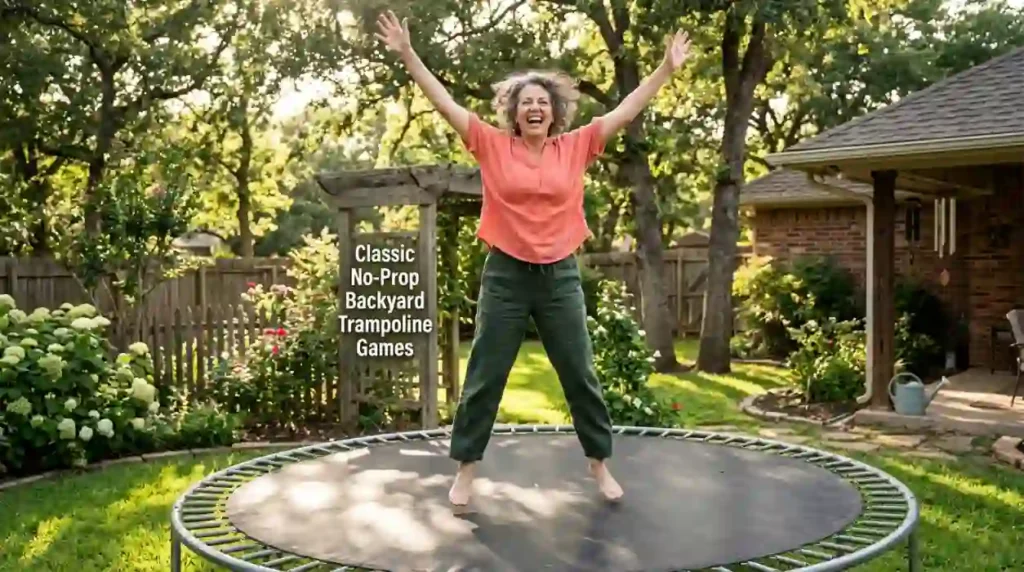 Classic No-Prop Backyard Trampoline Games
